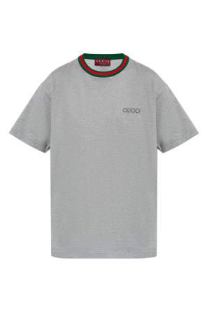 Tシャツ・カットソー GUCCI Woman T-Shirt Grey 788093XJG6T 1230 788093_XJG6T_1230_001_100_0000